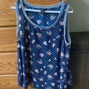 Torrid Polka Dot and Floral Tank Top
